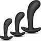 Set Of 3 Mini Silicone Anal Plugs – 11 X 3.5 Cm Black