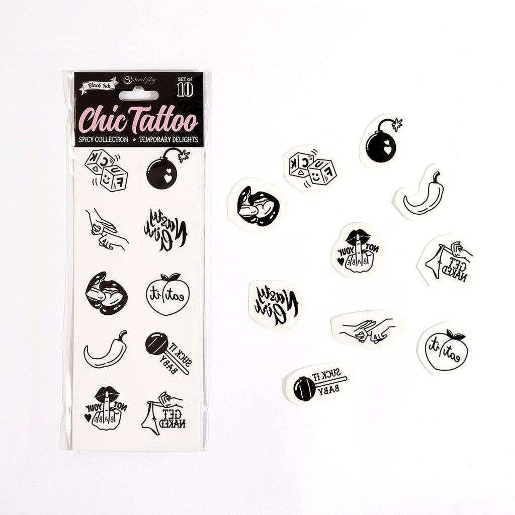 Secret Play – Temporary Tattoo 10 Pcs