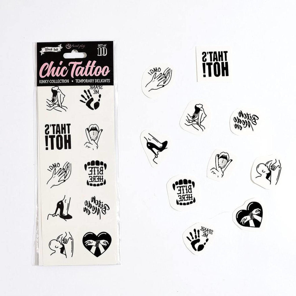 Secret Play – Temporary Tattoo 10 Pcs