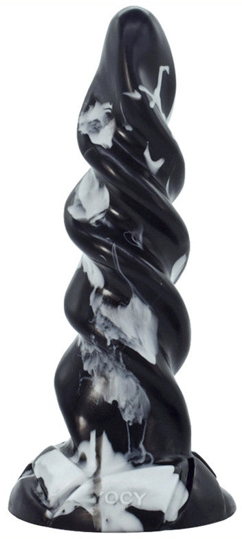 Gimli - Premium Black And White Anal Plug 19 X 5.5 Cm