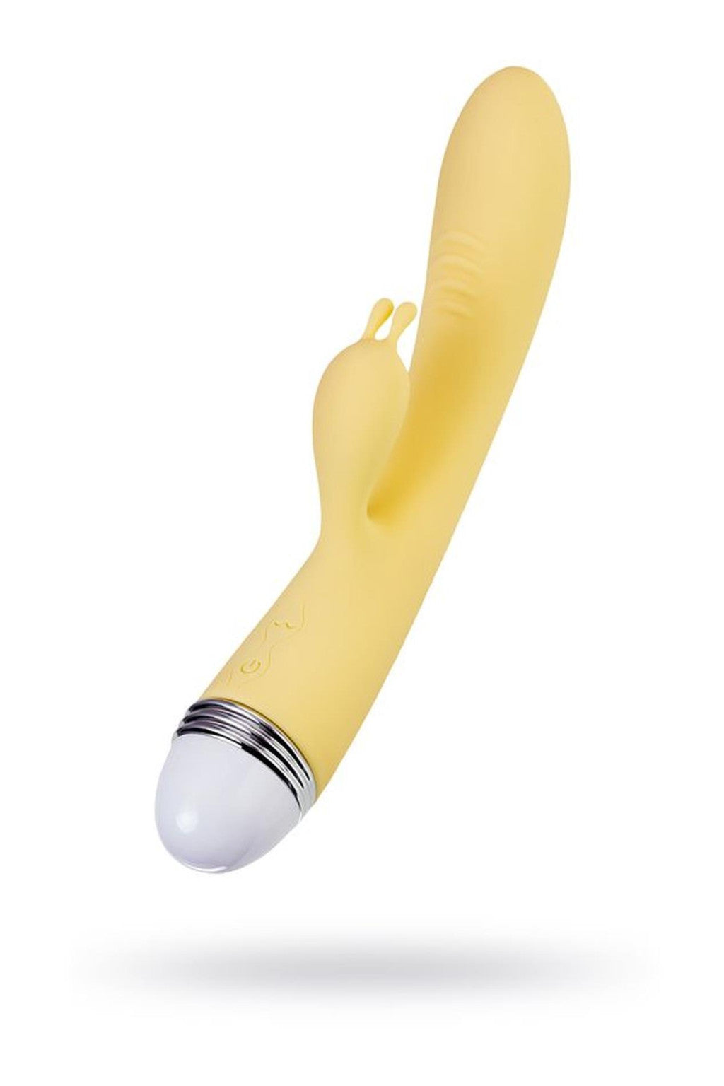 Toyfa Aster Vibrator Dual Stimulation 10 Modes Usb Charging 22 Cm Yellow Silicone