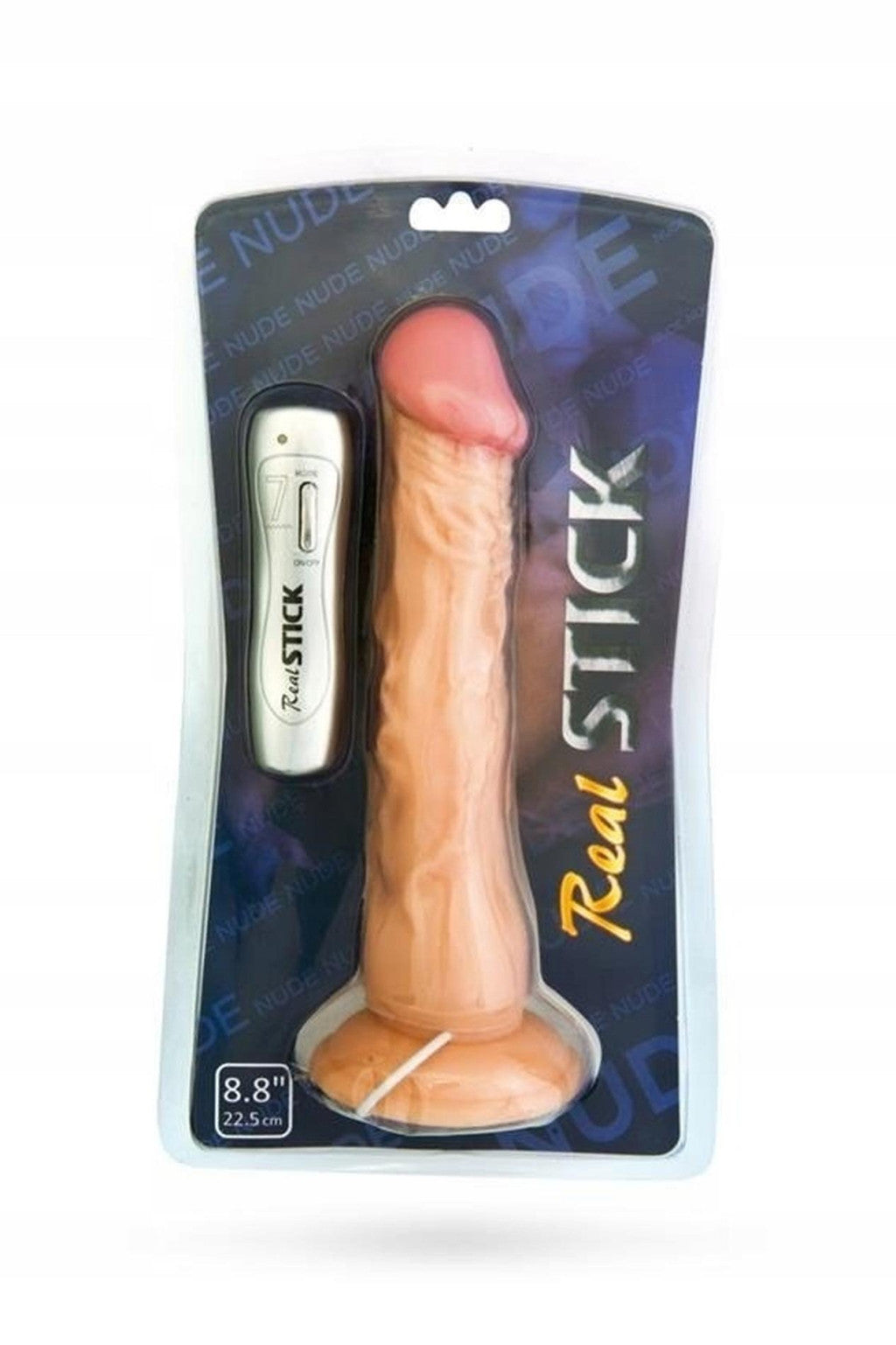 Realstick Vibrator Realistic 7 Vibration Modes 22.5 Cm Natural