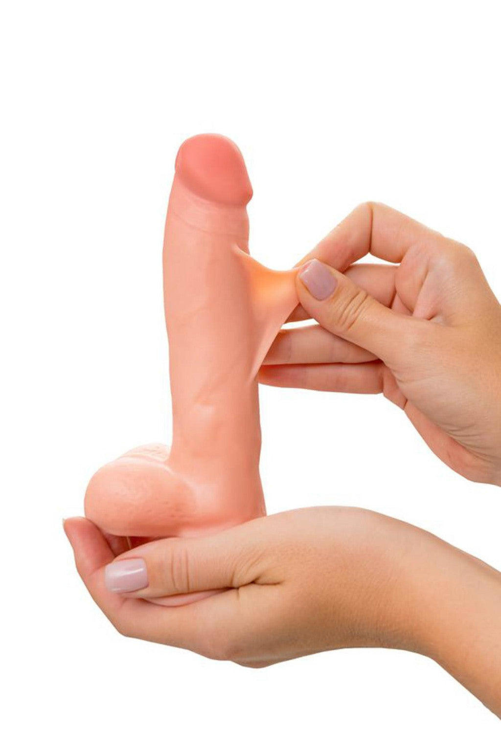 My Babe Realistic Dildo Adjustable Stiffness 18 Cm Nude