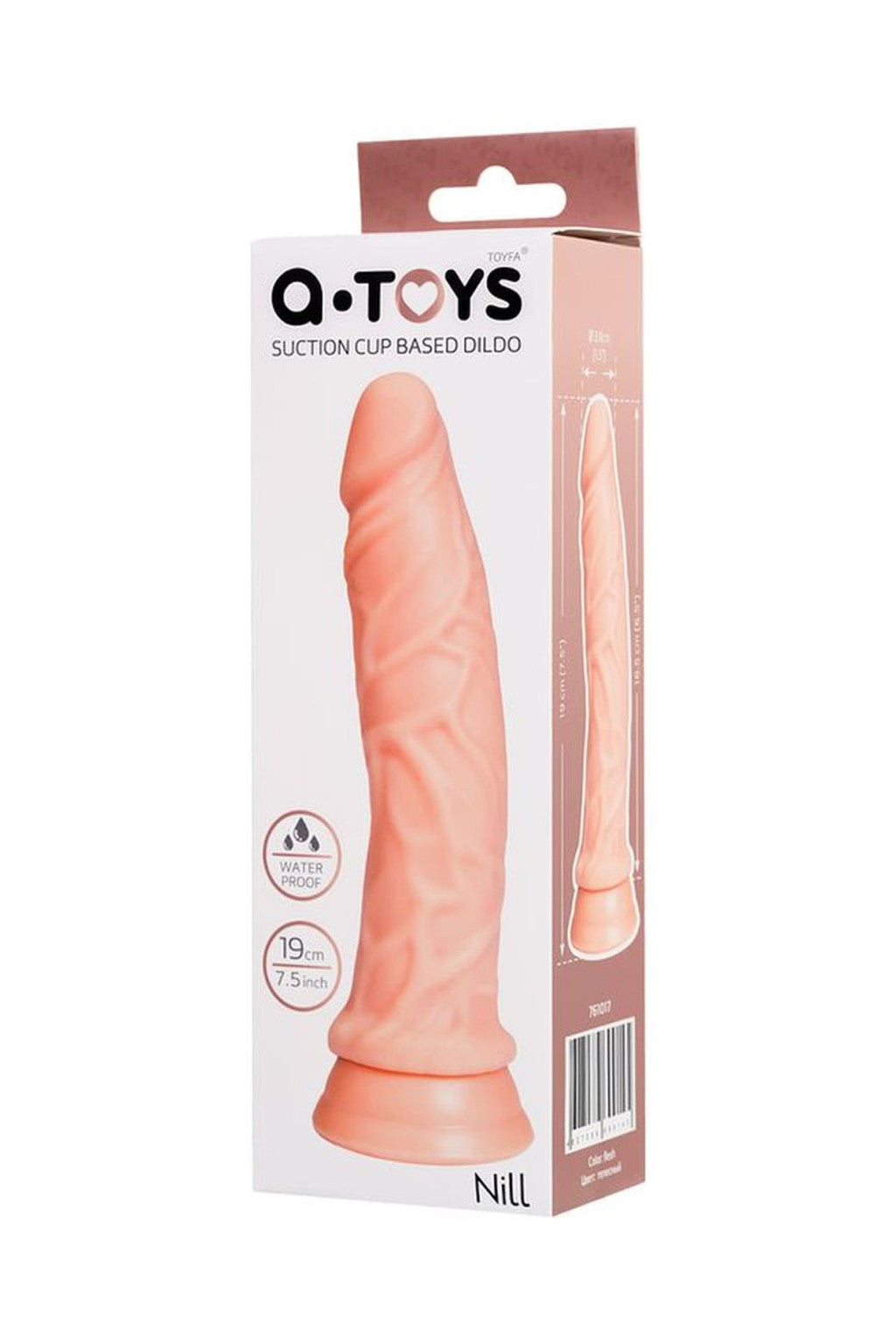 A-toys Dildo Realistic Suction Cup 17.5 Cm Flesh Color