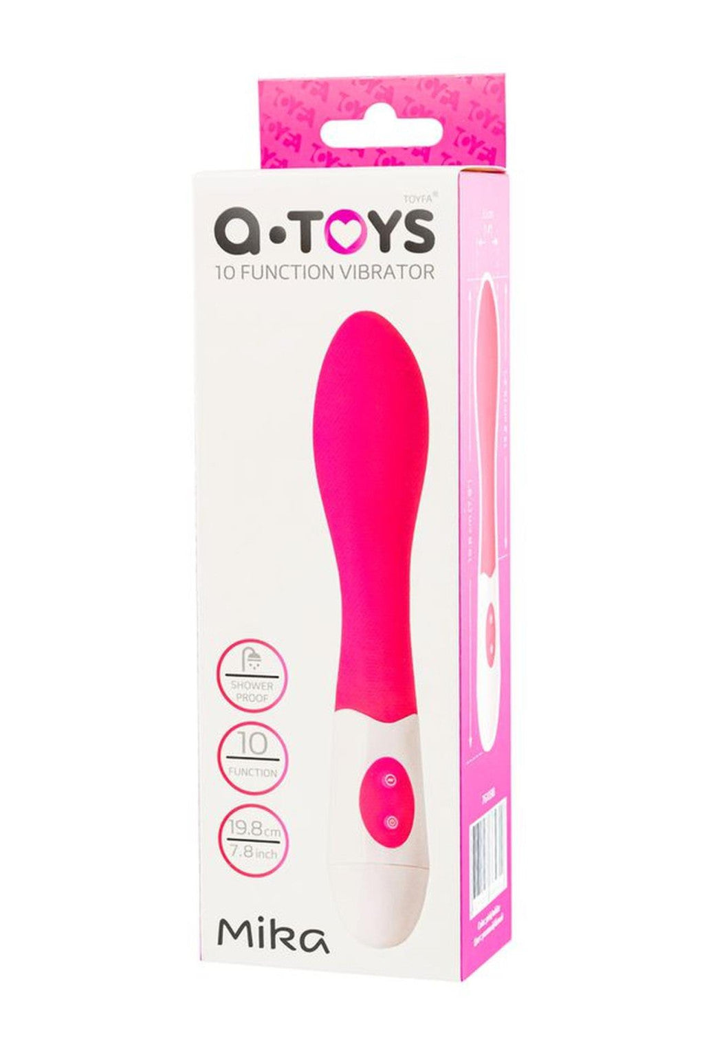 A-toys Vibrator 10 Modes Waterproof Pink