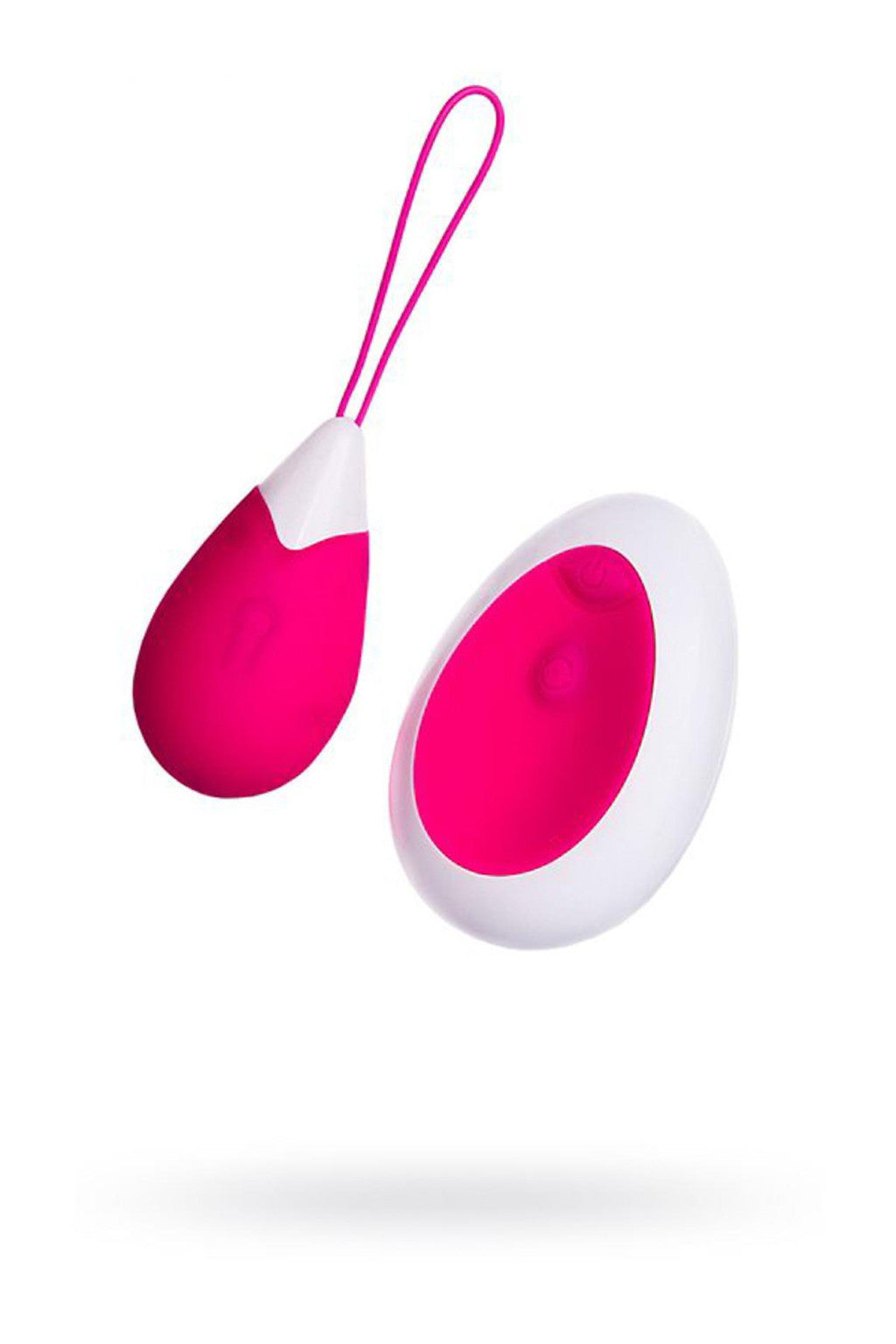 A-toys Vibrating Egg With Remote Control 10 Modes Silicone Pink-white 12 Cm