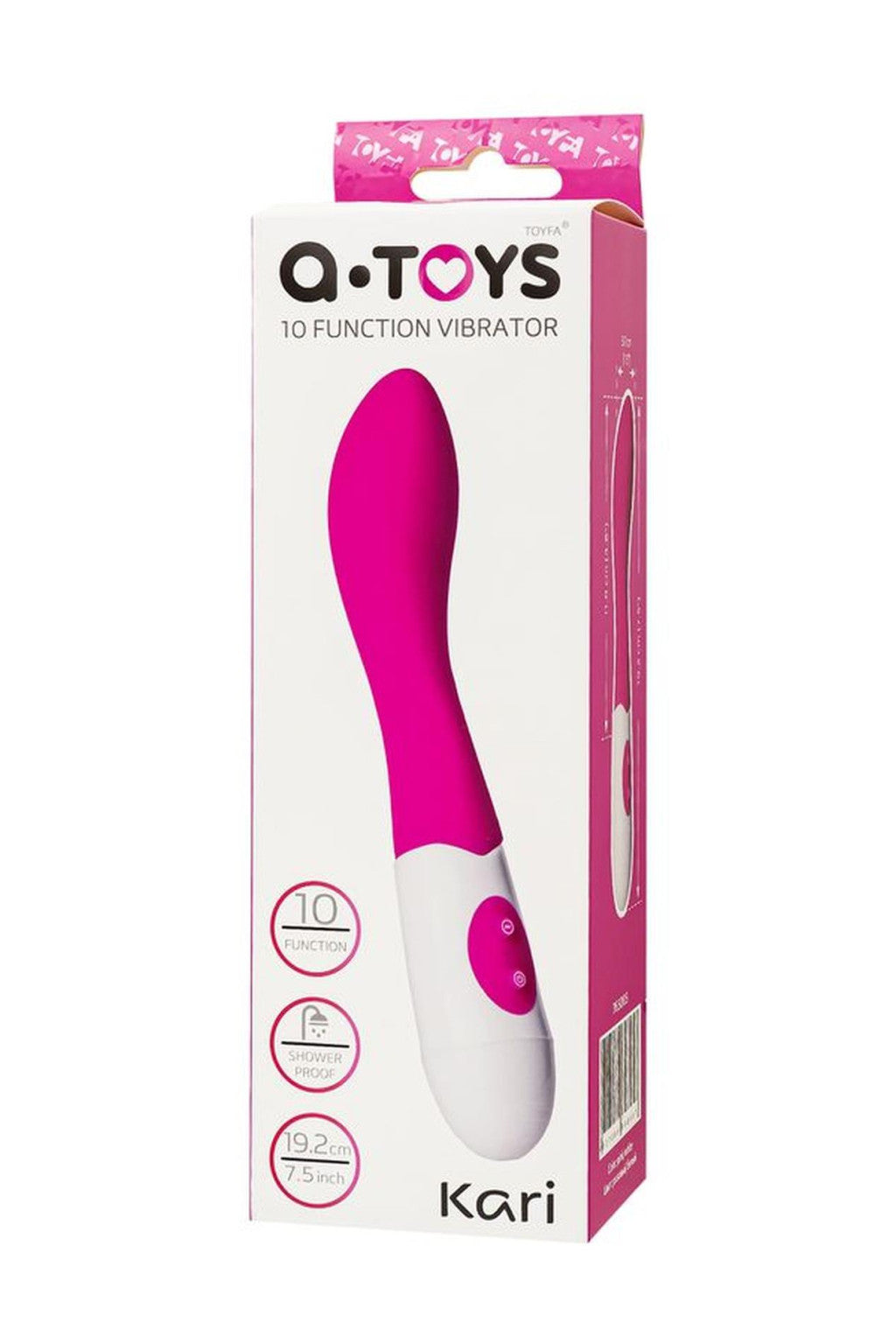 A-toys Vibrator 10 Modes G-spot Stimulator 11.8 Cm Silicone