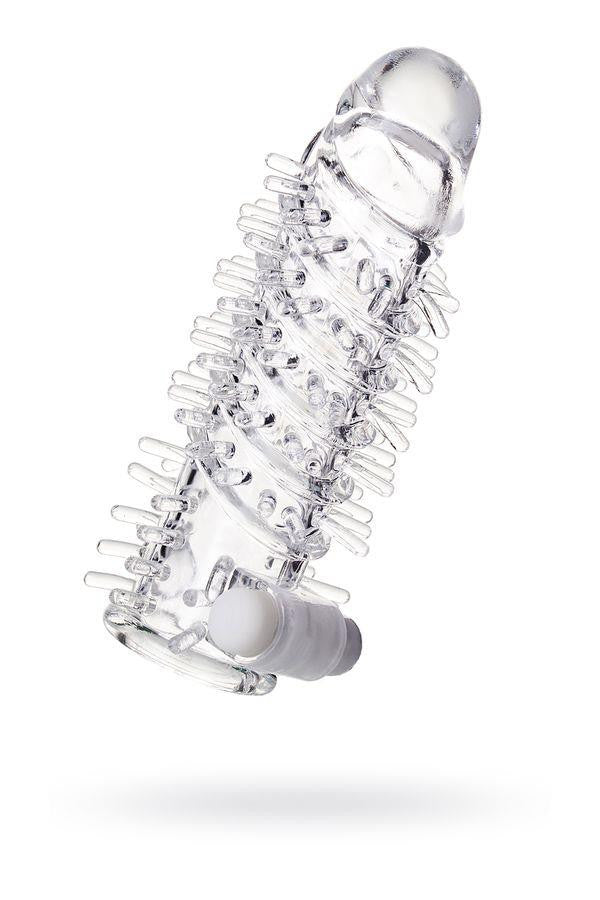 Toyfa Penis Ring Vibrating Tpr Transparent 13.4 Cm