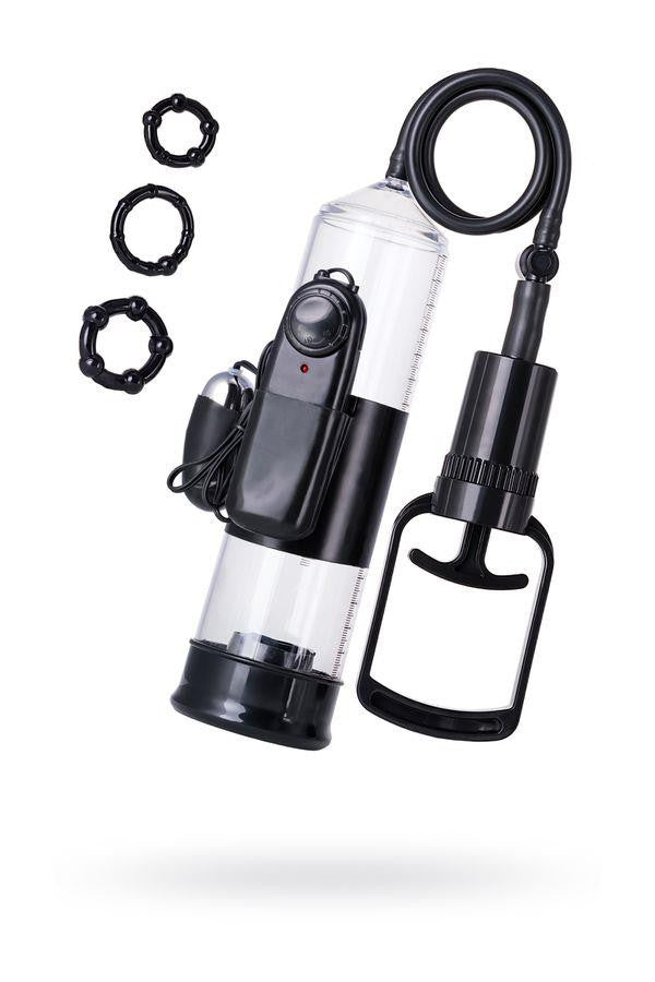A-toys Penis Pump Vibrating Pvc 22.8 Cm Transparent