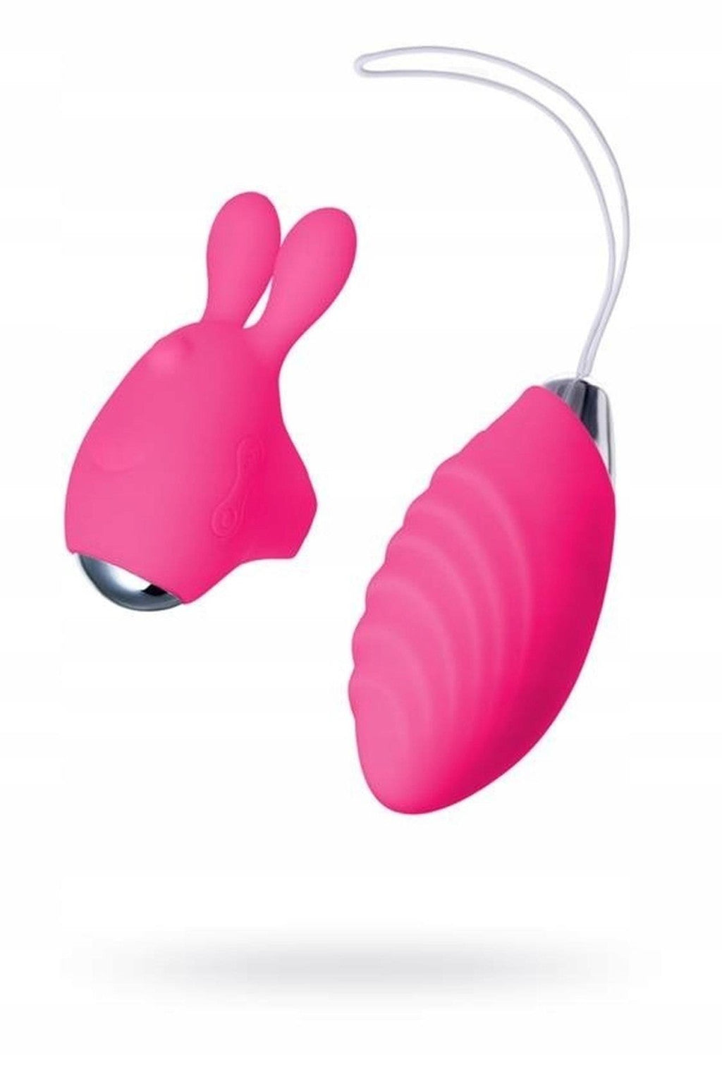 Jos Vita Vibrating Finger Egg And Additional Precise Stimulation 8.5 Cm And 8 Cm Pink Silicone