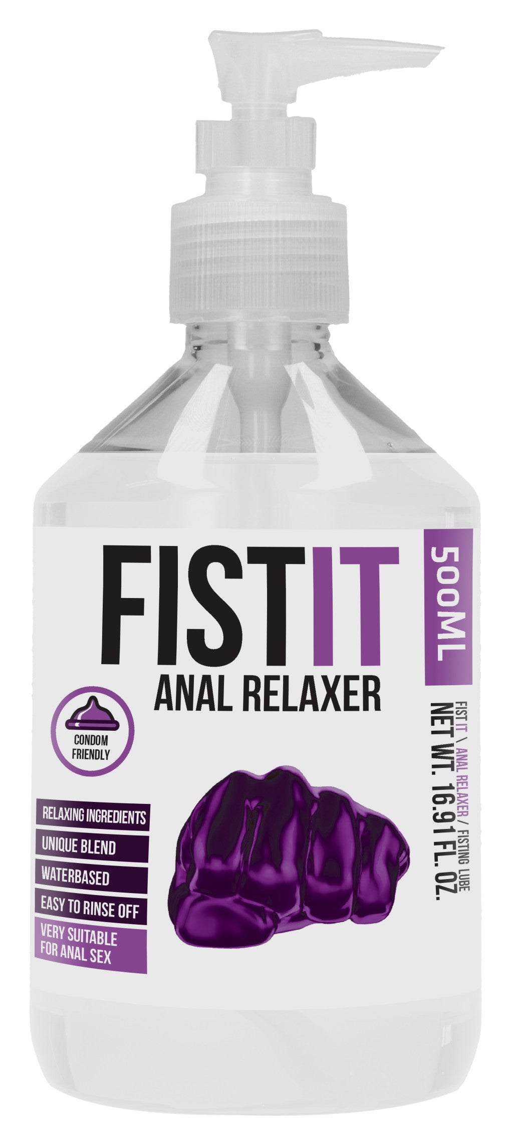 Anal Relaxer – Lubricating Cream In A 500ml Pump Bottle