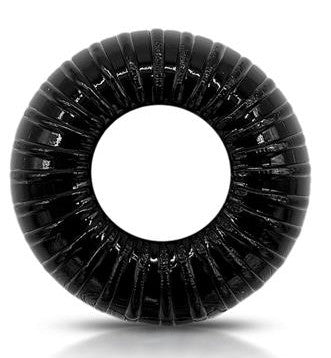 Soft Black Striped Penis Ring - Premium Pleasure