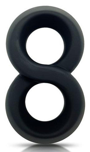 Soft Ballstretcher – Double Ring Testicle Stretcher Black
