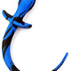 Premium Silicone Dog Tail Plug - Black-blue 7.5 X 3.1 Cm
