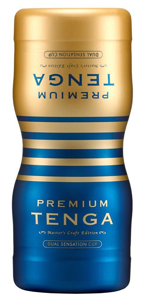 Tenga Masturbator Dual Stimulation Vacuum 15.5 Cm Black