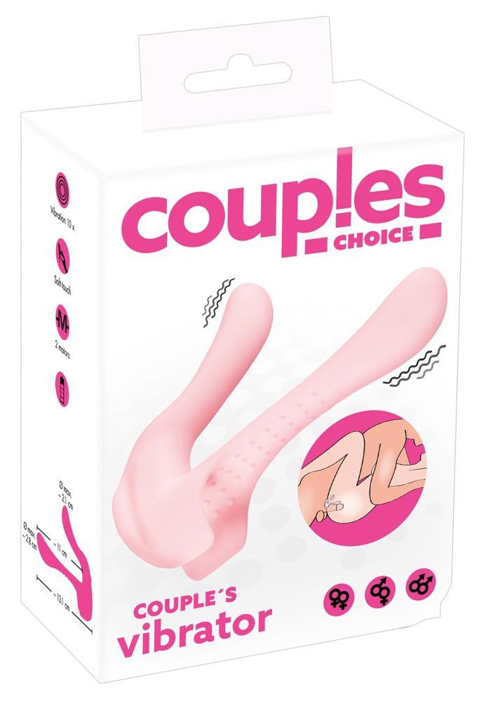Couples Choice Vibrator With Dual Motor 10 Modes 13.1 Cm Silicone Black