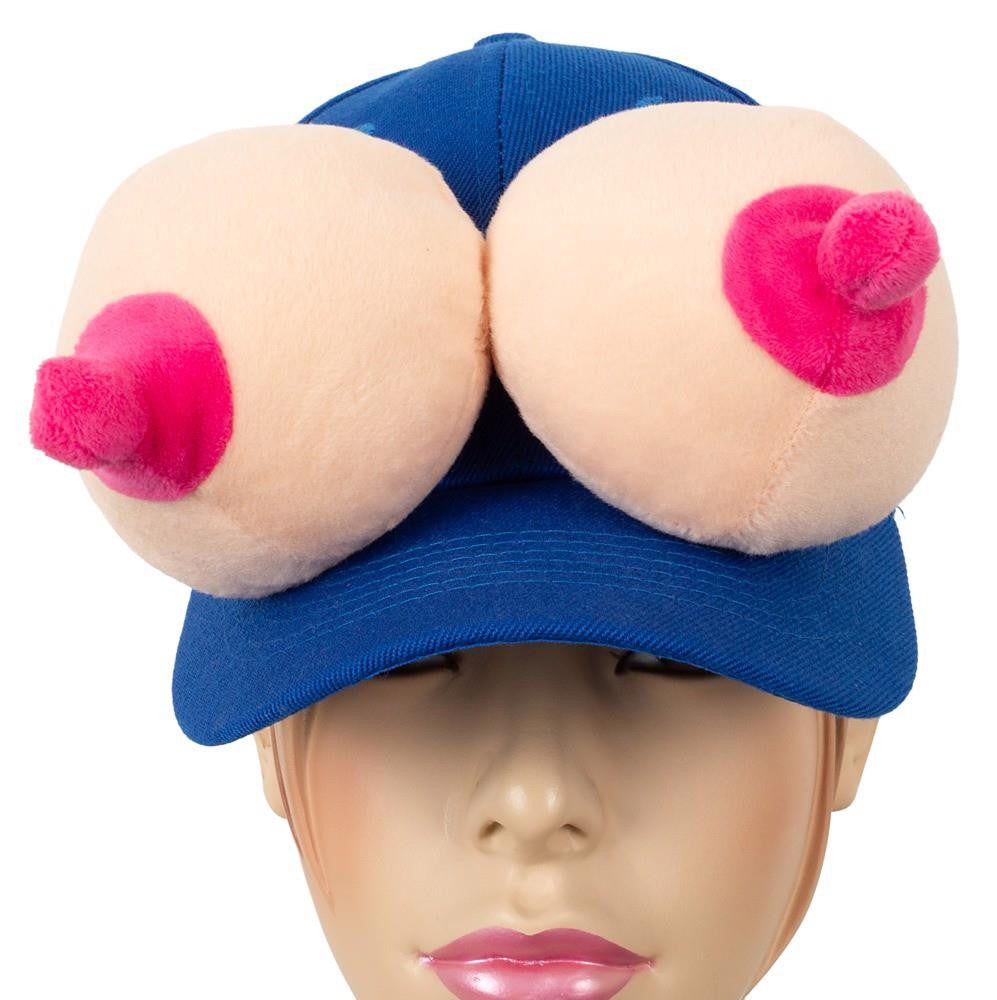 Baseball Cap With Funny Plush Decoration Adjustable Size Black