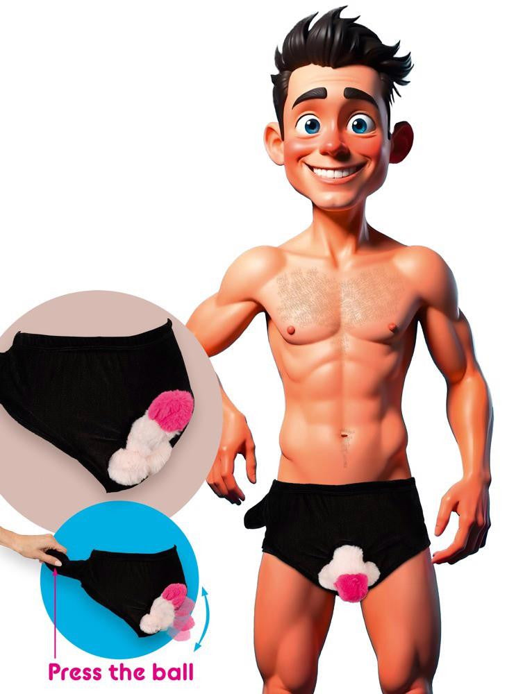 Inflatable Penis Shorts Universal Black