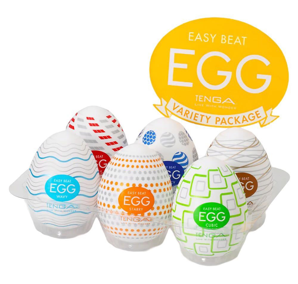 Tenga Masturbator Unique Textures 7 Cm Set Of 6