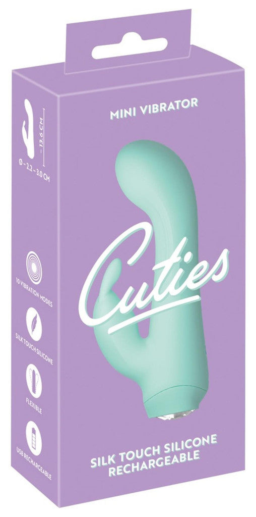 Cuties Vibrator G-spot Stimulator 10 Modes Usb Charging 13.6 Cm Green