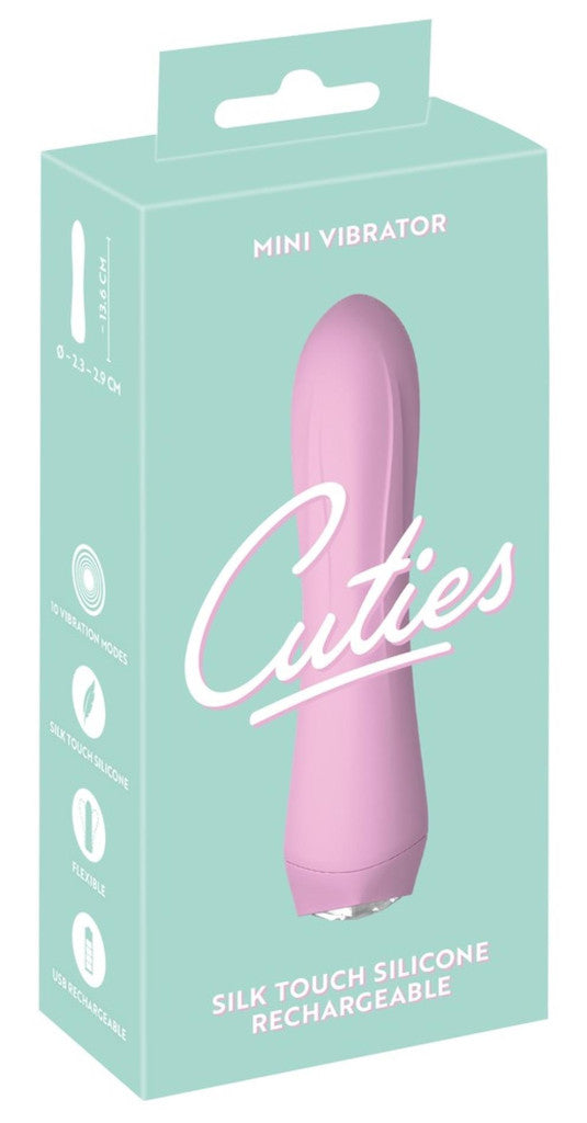 Cuties Vibrator 10 Modes Usb Charging 13.6 Cm Pink