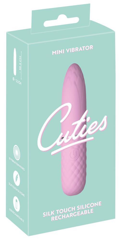 Cuties Mini Vibrator 10 Modes Usb Charging 10.5 Cm Pink