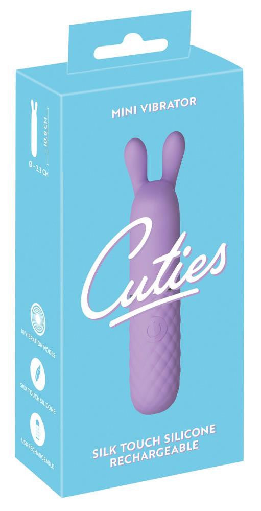 Cuties Vibrator 10 Modes Usb Charging Mini Purple 10.8 Cm