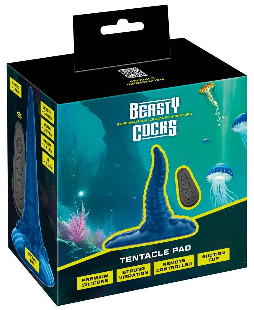 Beasty Cocks Vibrator Vibrating 10 Modes Remote Control Waterproof 14.8 Cm Metal