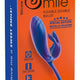 Sweet Smile Vibrator Dual Stimulation 10 Modes Usb Charging 22.5 Cm Metallic Gray