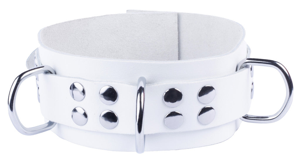 Premium Leather Necklace – Stylish White Design