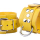 Ultra – Premium Yellow Leather Wrist Handcuffs