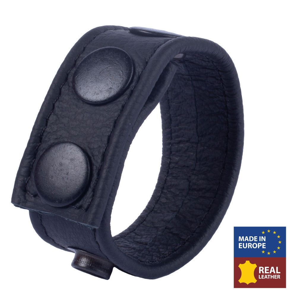 Cocky Leather – Black Leather Penis Ring