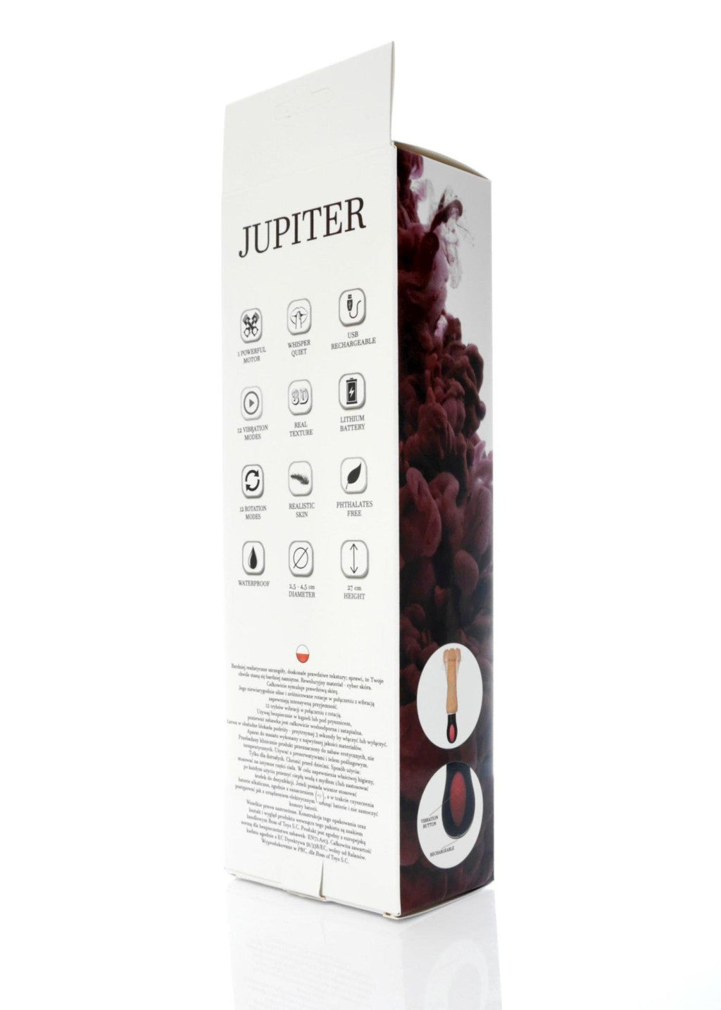 Jupiter Vibrator 12 Modes Rotating Waterproof Usb Charging