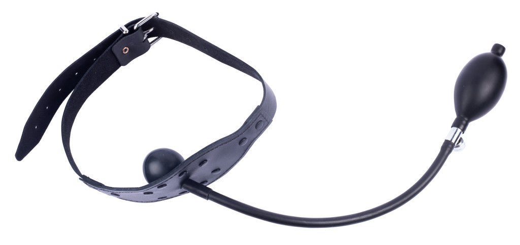 Inflatable Leather Ball Mask – Stylish Sensual Pleasure