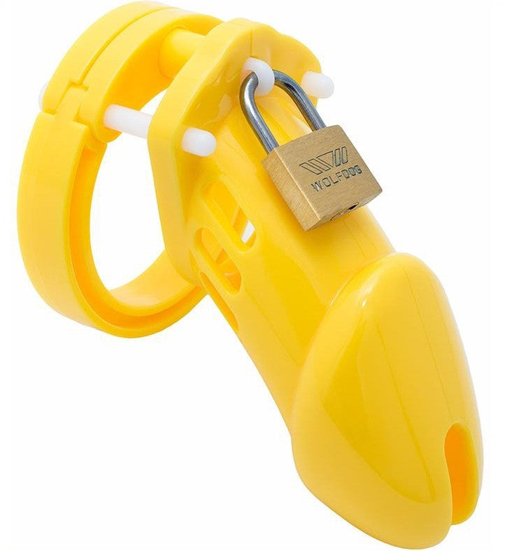 Bran – Yellow Silicone Chastity Cage For Sensual Excitement