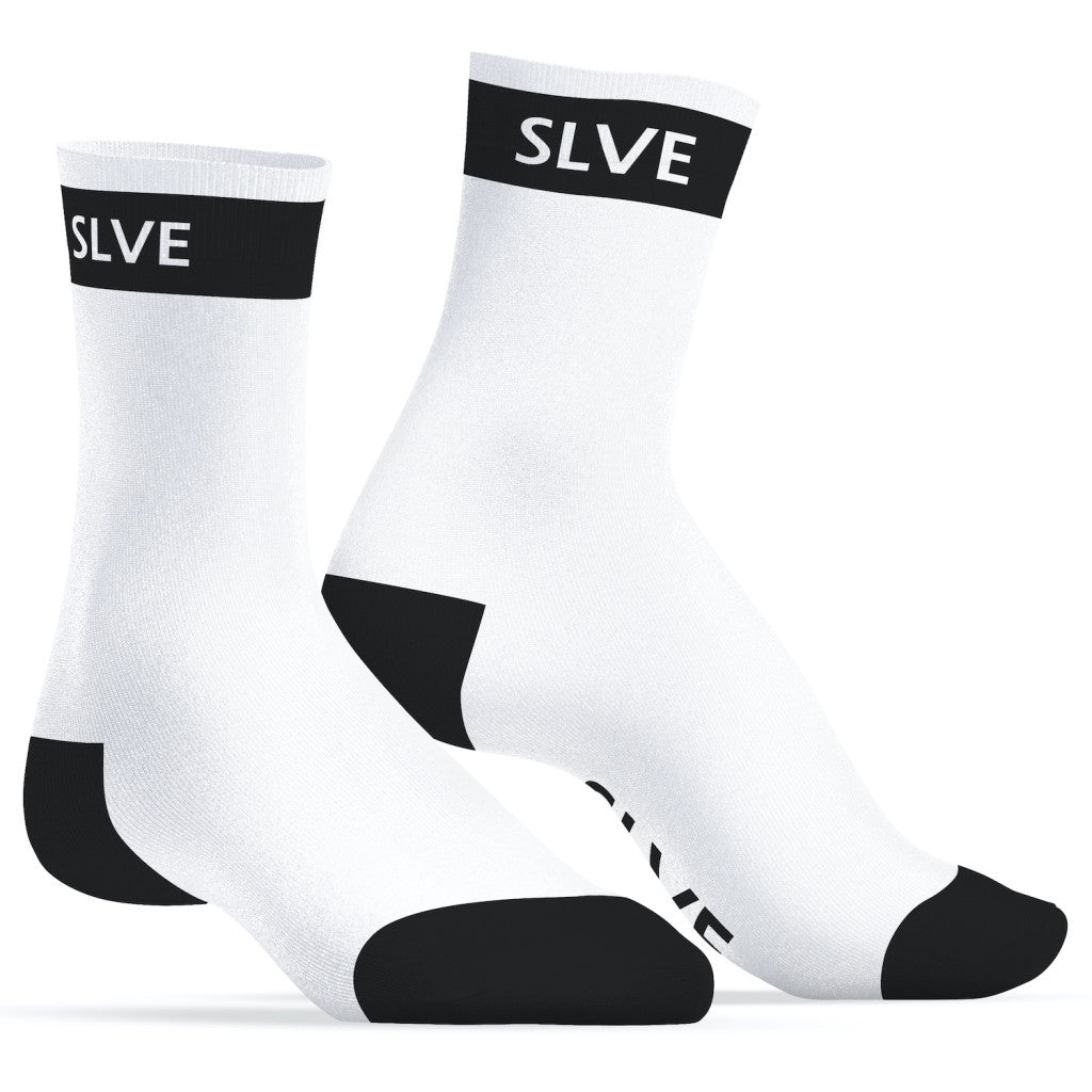 Slve Sneakxx – Premium White Sports Socks
