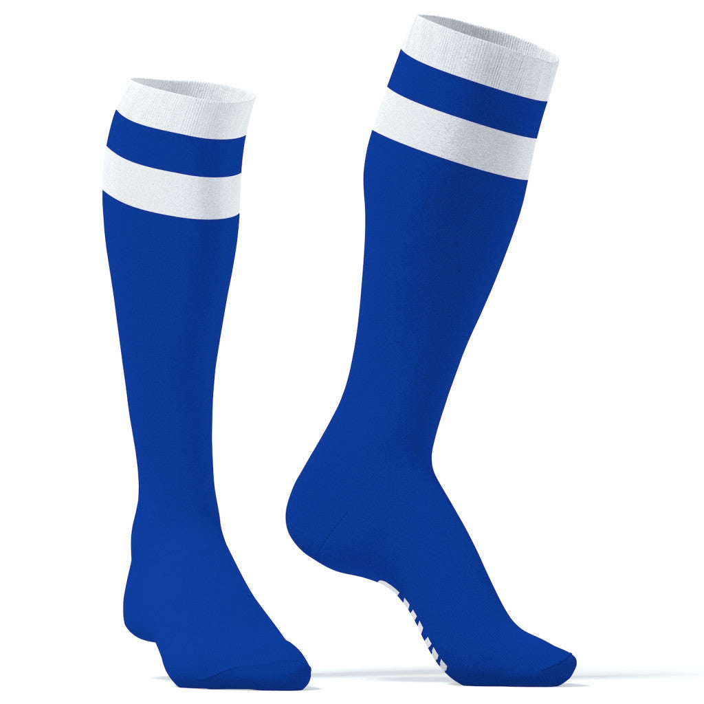 Hard Sneakxx – Fashionable Blue And White High Socks