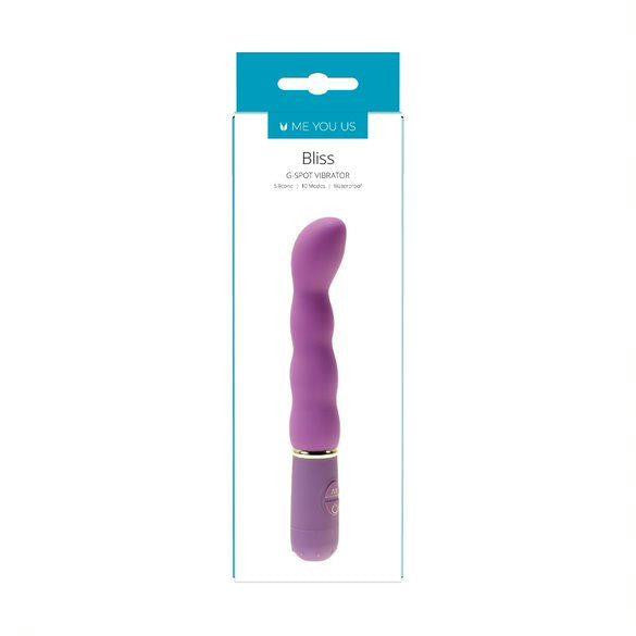 Me You Us Vibrator G-spot Stimulator Striped Purple