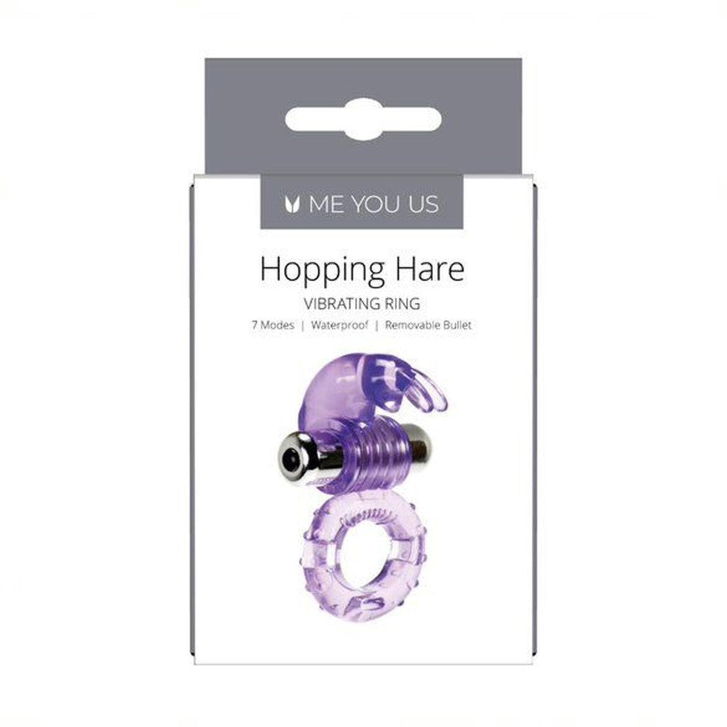 Vibrating Penis Ring With Clitoral Stimulator 7 Vibration Modes Purple Waterproof
