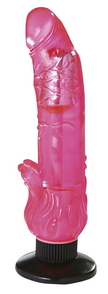 Mounty Vibrator Realistic Quiet Adjustable Vibration Pink