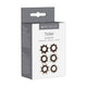 Textured Penis Ring Set With Enhancing Effect Smoke Color 6 Pieces