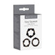 Me You Us Penis Ring Set Ultra Flexible Black 3 Sizes