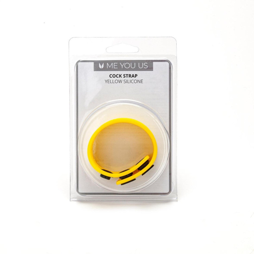 Me You Us Penis Ring Silicone Erection Aid 21 Cm Yellow