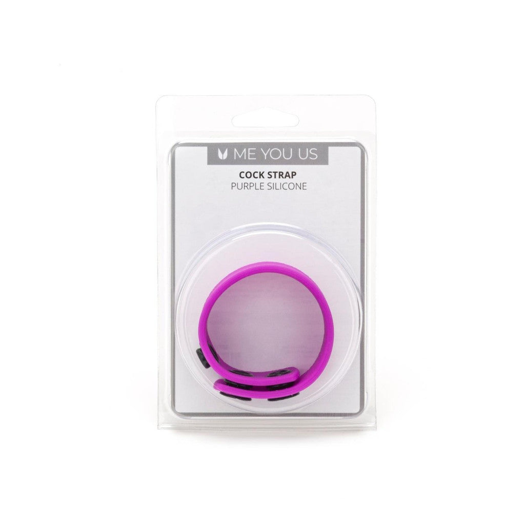 Me You Us Penis Ring Firm Hold Comfortable Easy To Clean Purple Silicone 21 Cm