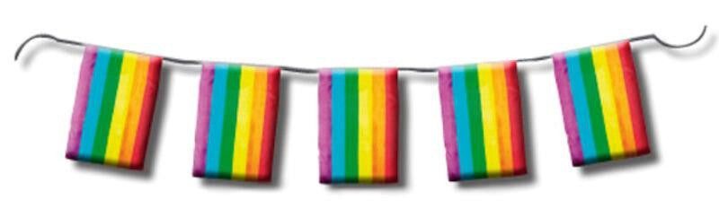 10 Meter Rainbow Flag String 19x28 Cm