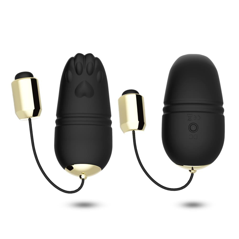 Kitty Vibrating Egg Remote Control 9 Modes Waterproof 58x36x36 Mm Black
