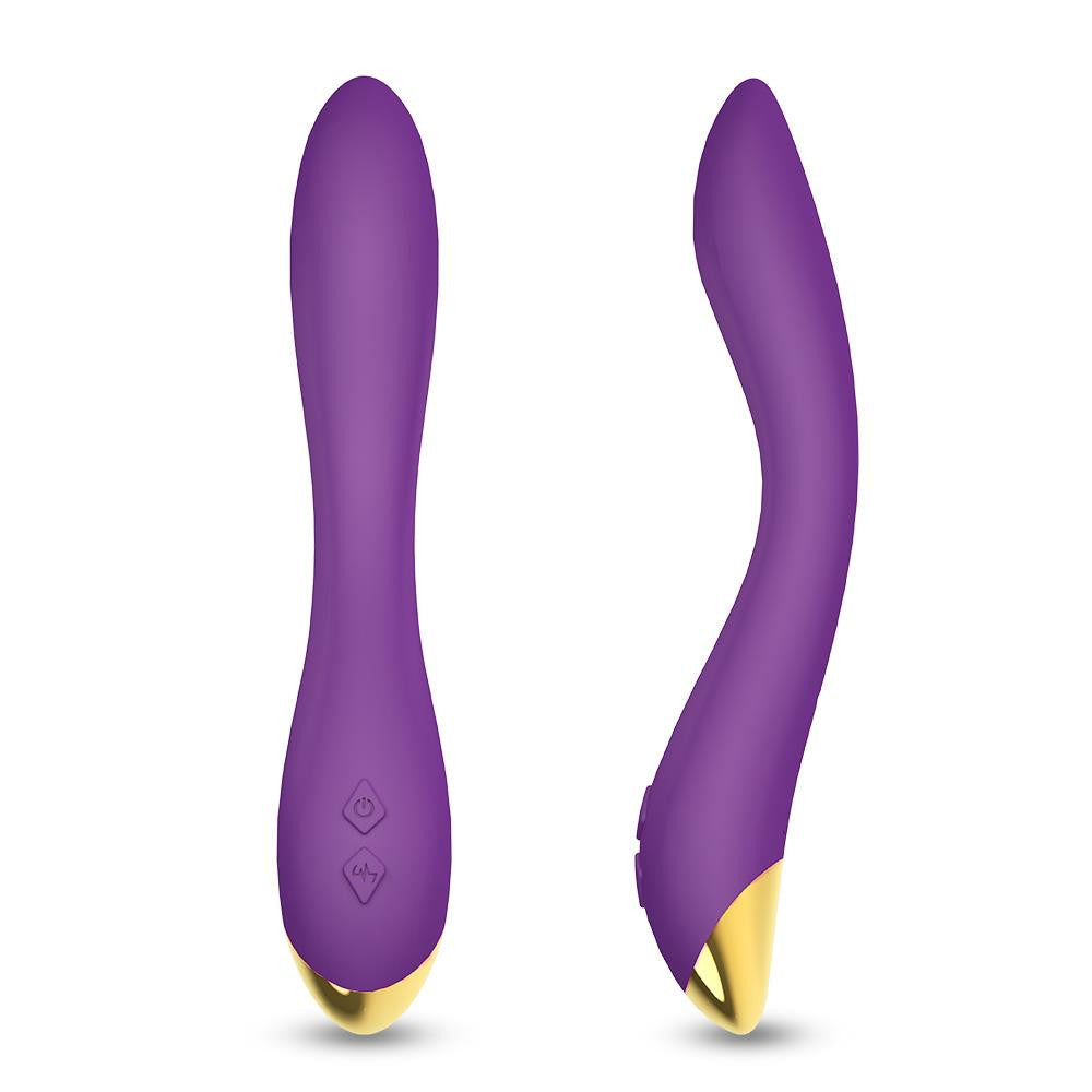 Flamingo Vibrator G-spot And Clitoral Stimulation 22 Cm Purple Waterproof Usb Charging