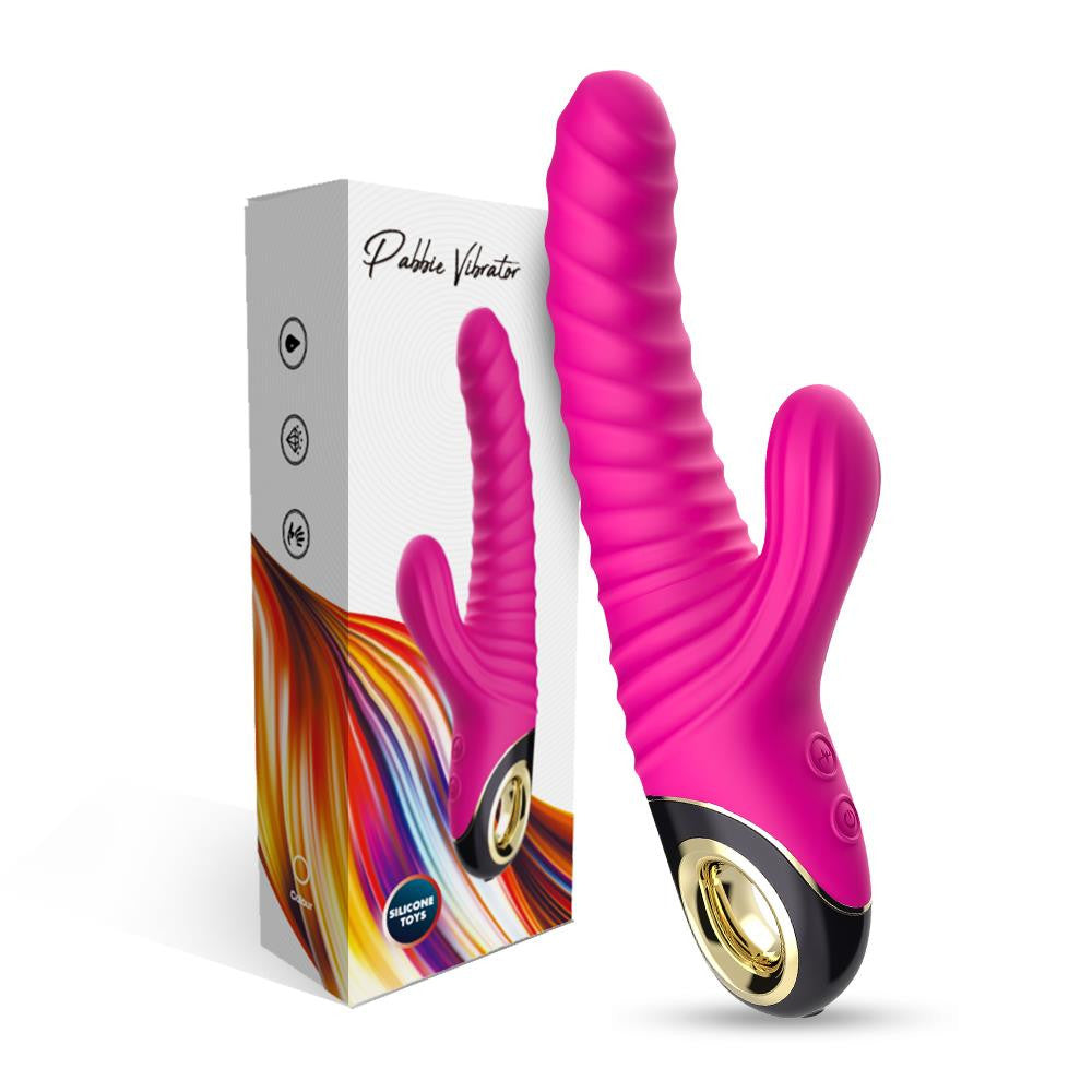 Sex Toy Vibrating G-spot Stimulating Waterproof 22.8 Cm Pink