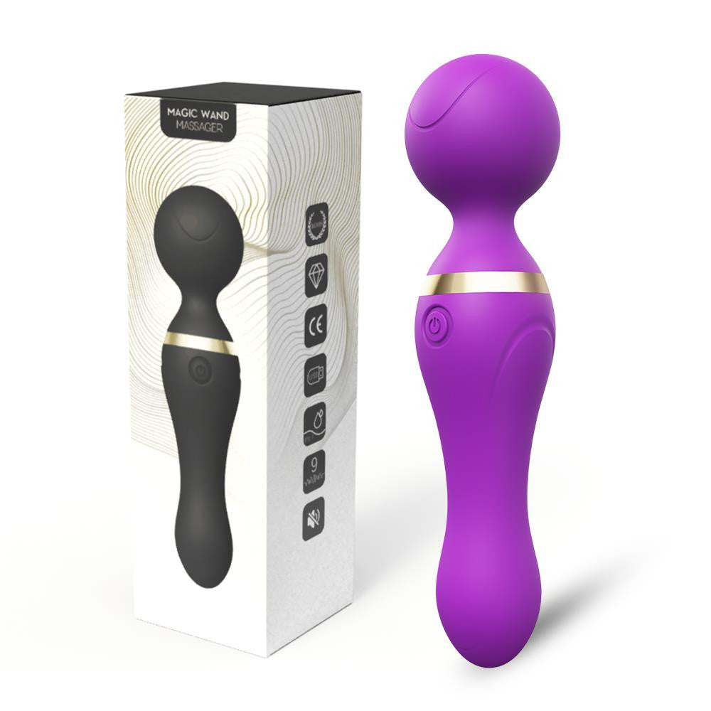 Freeza Vibrator 9 Modes Usb Charging 19 Cm Purple