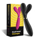 Y-wand Vibrator Three Motors 9 Vibration Modes Usb Charging Black 19 Cm
